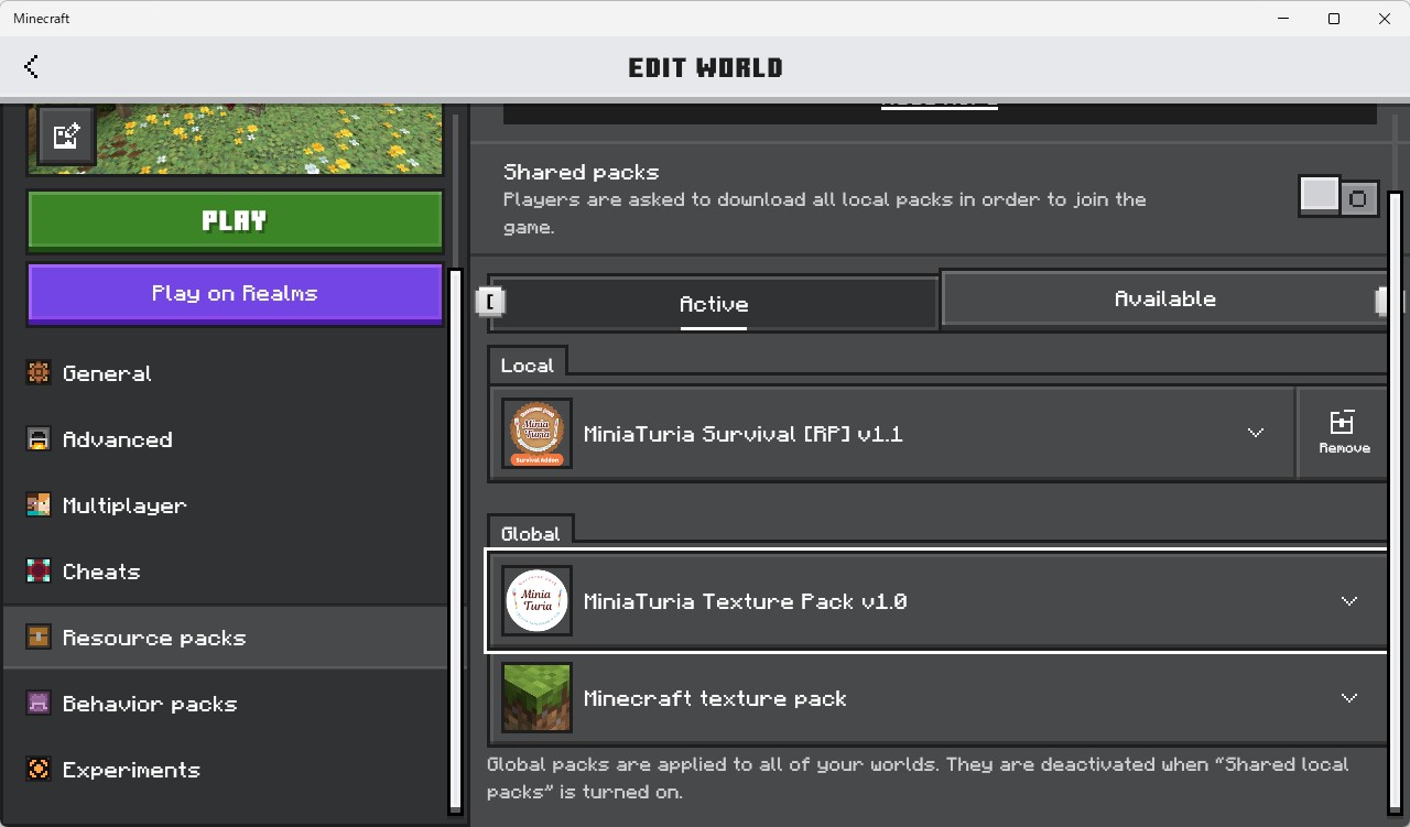 installation-bedrock-texture-pack