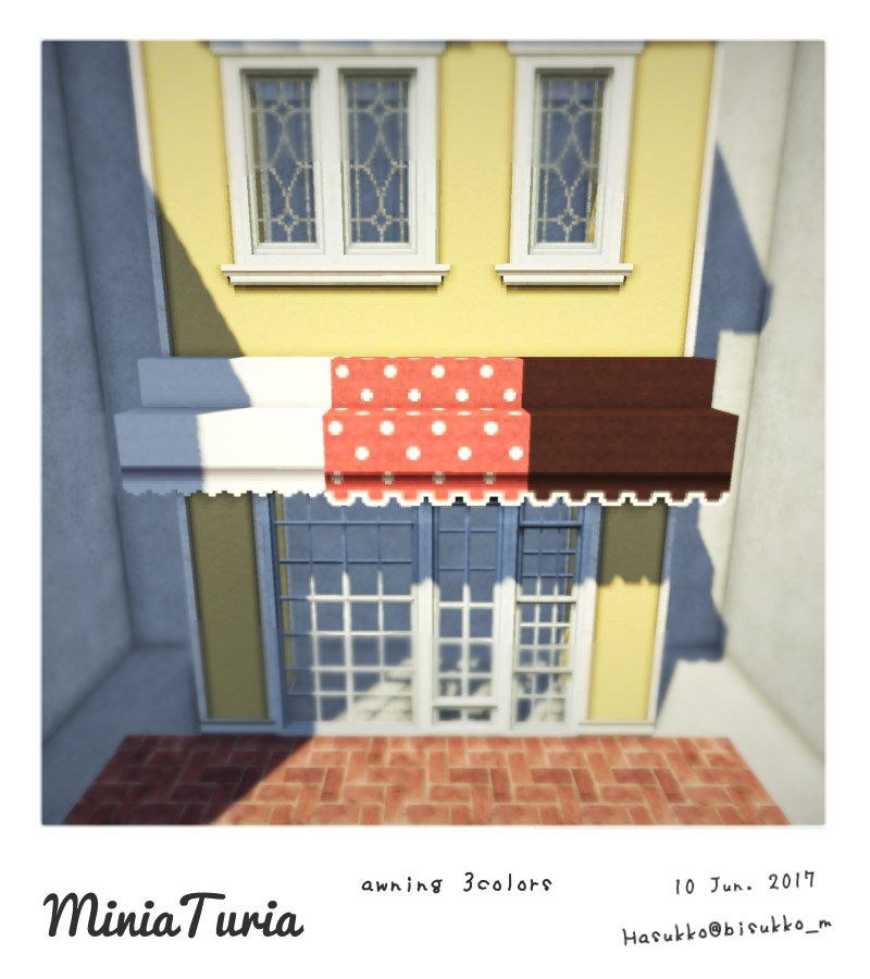 Early MiniaTuria awning texture