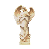 砂岩の彫像